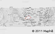 Silver Style Panoramic Map of ZIP code 84306