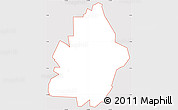 Silver Style Simple Map of ZIP code 84306, cropped outside