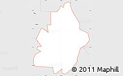 Silver Style Simple Map of ZIP code 84306
