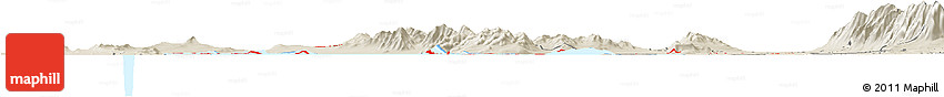 Shaded Relief Horizon Map of ZIP Code 84307