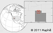Blank Location Map of ZIP code 84307, highlighted country, highlighted state