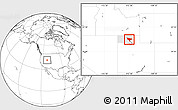 Blank Location Map of ZIP code 84307, highlighted county