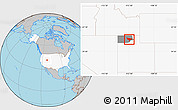 Gray Location Map of ZIP code 84307, highlighted country, highlighted county