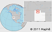 Gray Location Map of ZIP code 84307, highlighted state