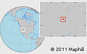 Gray Location Map of ZIP code 84307
