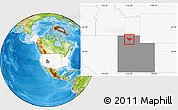 Physical Location Map of ZIP code 84307, highlighted country, highlighted state