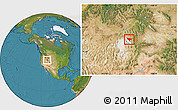 Satellite Location Map of ZIP code 84307