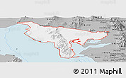 Gray Panoramic Map of ZIP code 84307