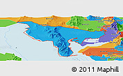 Political Panoramic Map of ZIP code 84307