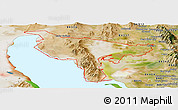 Satellite Panoramic Map of ZIP code 84307
