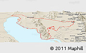 Shaded Relief Panoramic Map of ZIP code 84307