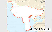 Classic Style Simple Map of ZIP code 84307