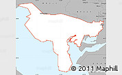 Gray Simple Map of ZIP code 84307