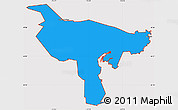 Political Simple Map of ZIP code 84307, cropped outside
