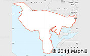Silver Style Simple Map of ZIP code 84307