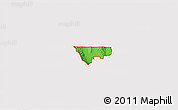 Political 3D Map of ZIP code 84308, cropped outside