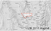 Silver Style 3D Map of ZIP code 84308