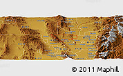 Physical Panoramic Map of ZIP code 84308