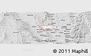 Silver Style Panoramic Map of ZIP code 84308