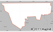 Gray Simple Map of ZIP code 84308