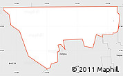 Silver Style Simple Map of ZIP code 84308