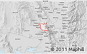 Silver Style 3D Map of ZIP code 84309