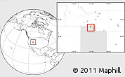 Blank Location Map of ZIP code 84309, highlighted state