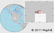 Gray Location Map of ZIP code 84309, highlighted county, highlighted state