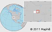 Gray Location Map of ZIP code 84309, highlighted county