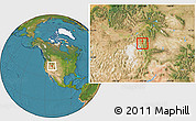 Satellite Location Map of ZIP code 84309