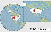Savanna Style Location Map of ZIP code 84309, highlighted country, highlighted state, within the entire country, hill shading
