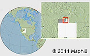 Savanna Style Location Map of ZIP code 84309, highlighted county, highlighted state, hill shading