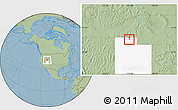 Savanna Style Location Map of ZIP code 84309, highlighted state, hill shading
