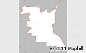 Gray Simple Map of ZIP code 84309