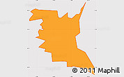 Political Simple Map of ZIP code 84309, cropped outside