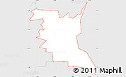 Silver Style Simple Map of ZIP code 84309