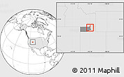 Blank Location Map of ZIP code 84311, highlighted country, highlighted county
