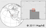 Blank Location Map of ZIP code 84311, highlighted country, highlighted state