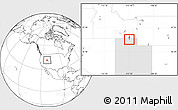 Blank Location Map of ZIP code 84311, highlighted state