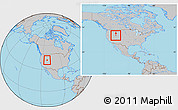 Gray Location Map of ZIP code 84311, within the entire country