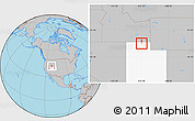 Gray Location Map of ZIP code 84311, highlighted state