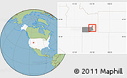 Savanna Style Location Map of ZIP code 84311, highlighted country, highlighted county