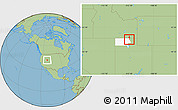 Savanna Style Location Map of ZIP code 84311, highlighted county