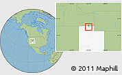 Savanna Style Location Map of ZIP code 84311, highlighted state