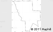 Blank Simple Map of ZIP code 84311, no labels