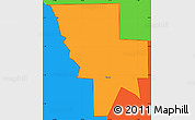 Political Simple Map of ZIP code 84311