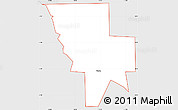 Silver Style Simple Map of ZIP code 84311