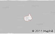 Gray 3D Map of ZIP code 84312, single color outside