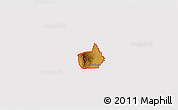 Physical 3D Map of ZIP code 84312, cropped outside