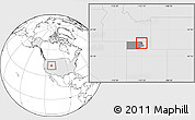 Blank Location Map of ZIP code 84312, highlighted country, highlighted county
